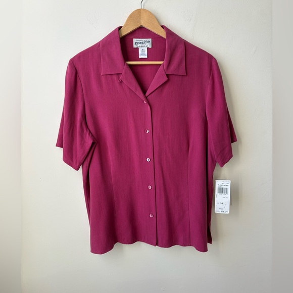 NWT Silk Pendleton Pink Shirt - Picture 10 of 12
